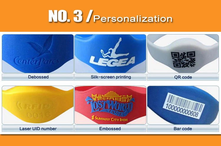 water park silicone rfid wristband