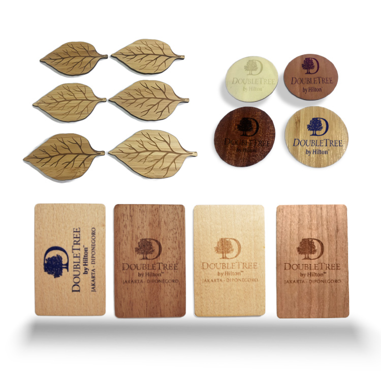 wooden key card