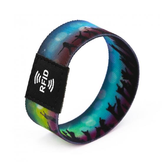 elastic fabric wristbands rfid