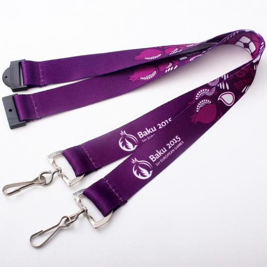 Flat Polyester Custom Sublimation Lanyards